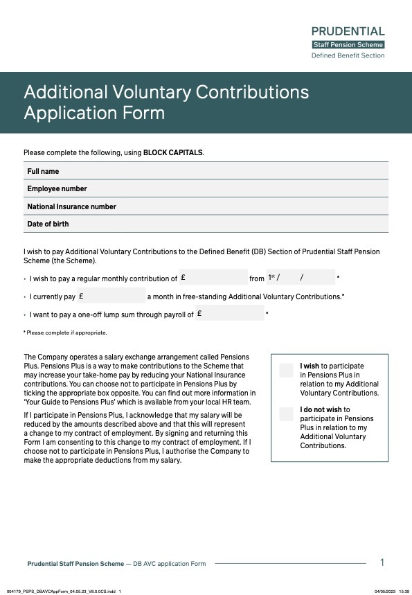 AVC Application Form thumbnail